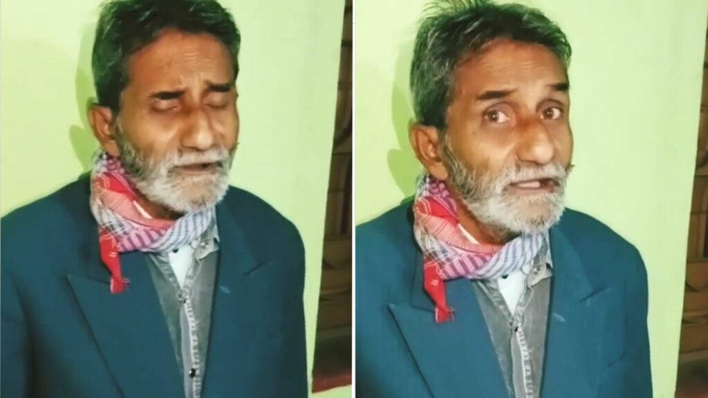 A old man sings mujhe ishq hai tumhi se