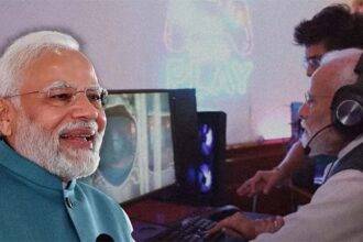 Pm modi with a gamer