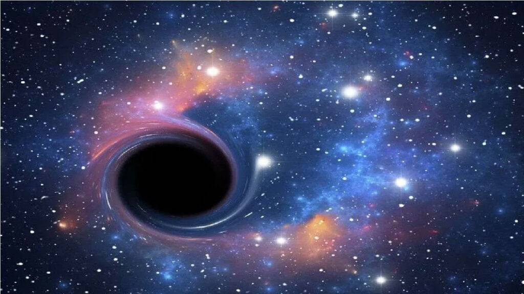 little black hole seen in space