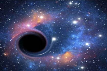 little black hole seen in space